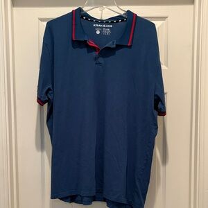 Xray Jeans Men's Navy Polo with Red Trim